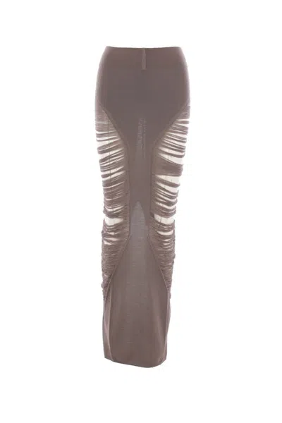 Rick Owens Skirts In Brown