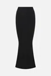 Rick Owens Dauphine Knit Mermaid Skirt In Black