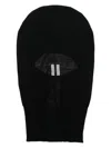 Rick Owens Mesh Skull Hat Eye Openings In Black
