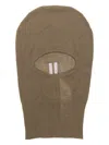 Rick Owens Knitted Balaclava In Green
