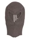 Rick Owens Skull Balaclava In Grey