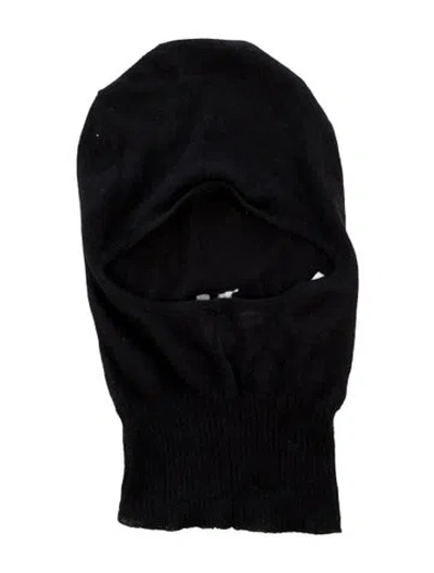Pre-owned Rick Owens Skull Beanie In Black
