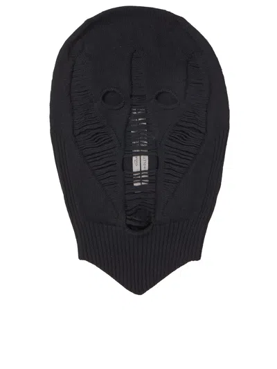 RICK OWENS RICK OWENS SKULL BLACK KNIT BALACLAVA