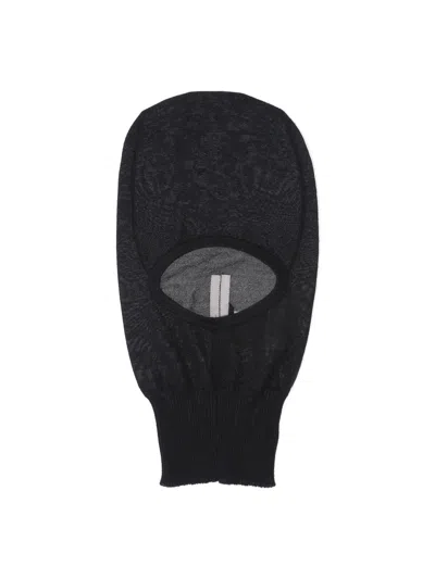 Rick Owens "skull" Cashmere Balaclava In Black