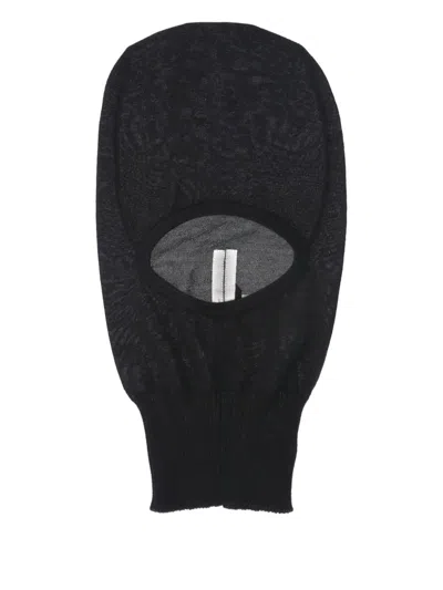 Rick Owens Skull Cashmere Balaclava In Black