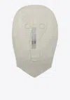 Rick Owens White Merino Wool Balaclava Skull