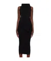 Rick Owens Sl Babel Maxi Dress In Black
