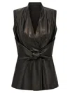 Rick Owens Black Sleeveless Strutter Vest In Black