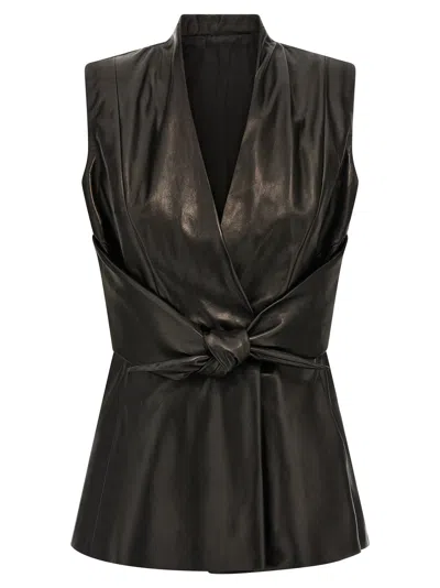 Rick Owens Sl Strutter Gilet Black