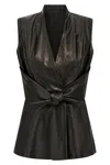 Rick Owens Black Sleeveless Strutter Vest