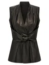 Rick Owens Black Sleeveless Strutter Vest