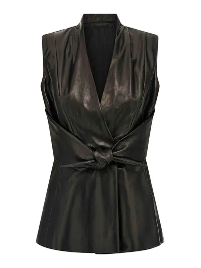 RICK OWENS CHALECO - NEGRO
