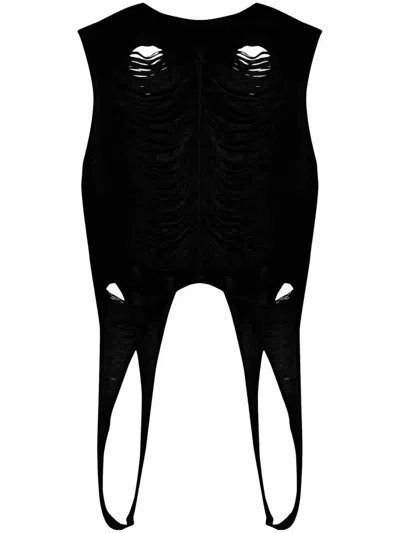 Rick Owens Sl Tank Top In Black