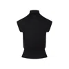 Rick Owens Short Sleeves Turtle Neck Top