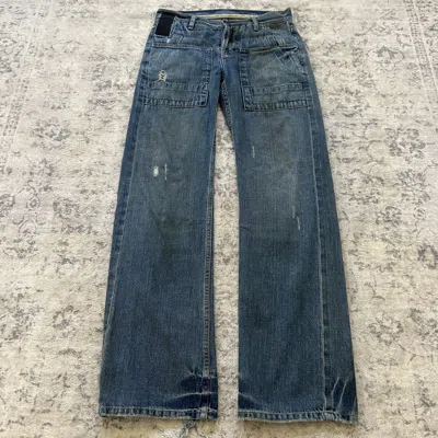 Pre-owned Rick Owens Slab Jeans In Blue