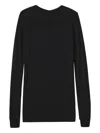 Rick Owens Slashed Levels Long-sleeve T-shirt In Black