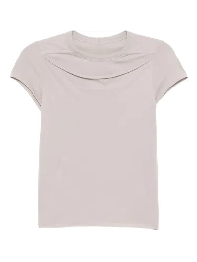 Rick Owens Slashed Levels T-shirt In Neutral