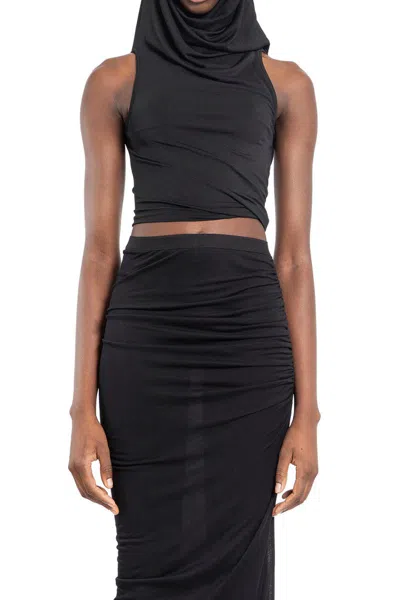 Rick Owens Woman Black Tops