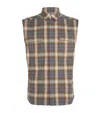 Rick Owens Jumbo Sleeveless Outershirt Grey Plaid In Grey