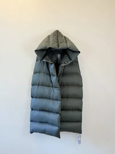 Pre-owned Rick Owens Sleeveless Down Parka // Glitter