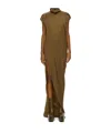 Rick Owens Sleeveless Dress In Brown