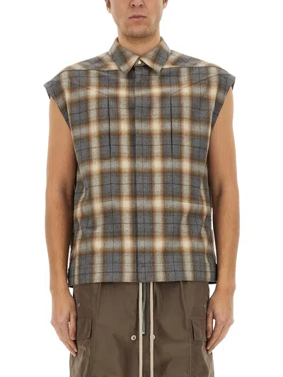 RICK OWENS "SLEEVELESS JUMBO" SHIRT