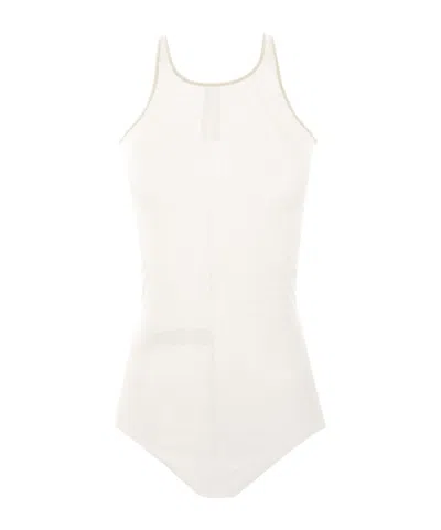 Rick Owens Sleeveless Jumpsuit In White