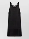 Rick Owens Sleeveless Knit Top Sheer Fabric