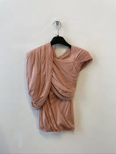 Rick Owens Sleeveless Knitted T-shirt In Brown