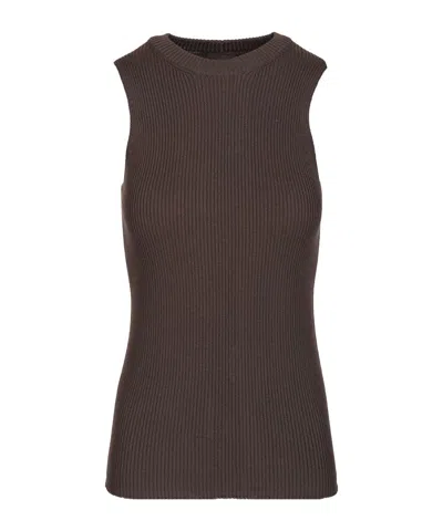 RICK OWENS RICK OWENS SLEEVELESS KNITTED TOP