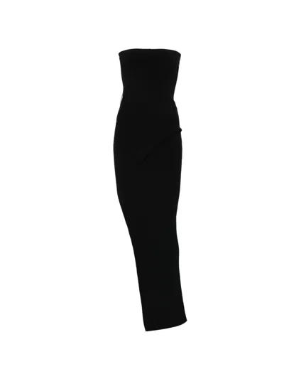 Rick Owens Sleeveless Maxi Dress In Black