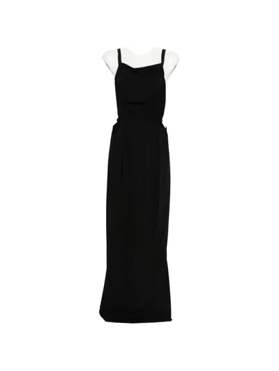Rick Owens Sleeveless Maxi Dress In Black