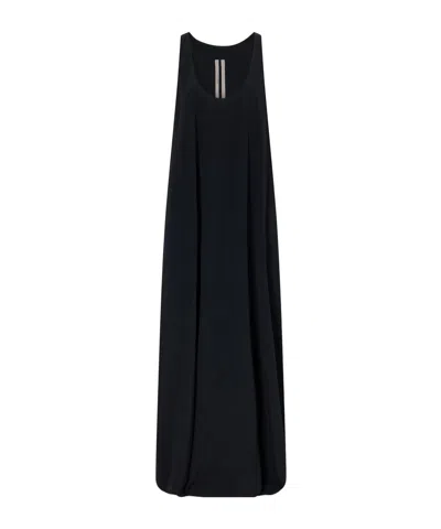 Rick Owens Sleeveless Maxi Dress In Black