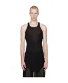 Rick Owens Tank Top In Black