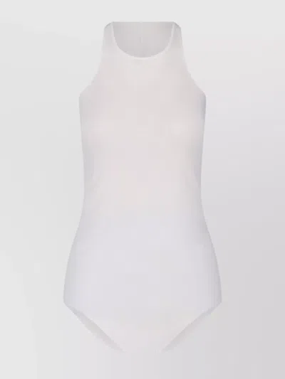RICK OWENS SLEEVELESS RACERBACK TOP ROUND NECK