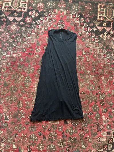 Pre-owned Rick Owens Sleeveless Sheer Tee In Black