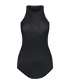 Rick Owens Black Basic Rib Cotton Tank Top In Black