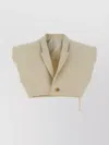 Rick Owens Sleeveless Strap Vest With Notched Lapel