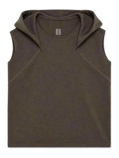 Rick Owens Kids' Sleeveless Sweatshirt In Gray