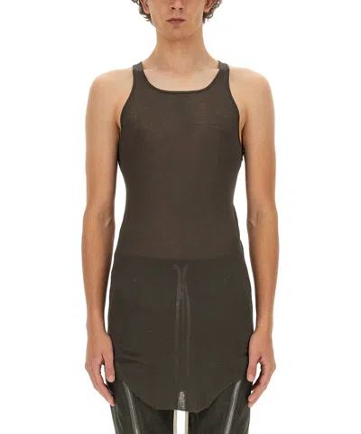 Rick Owens Sleeveless T-shirt In Brown