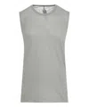 Rick Owens Celandon Green Basic Sleeveless T T-shirt In Green