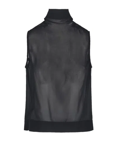 Rick Owens Sleeveless Top In Black