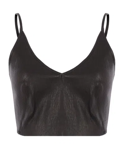 Rick Owens Sleeveless Top In Black