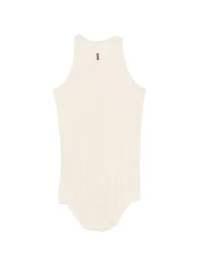 Rick Owens Sleeveless Top In Neutral