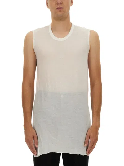 RICK OWENS SLEEVELESS TOP WITH GRADIENT EFFECT AND RELAXED FIT