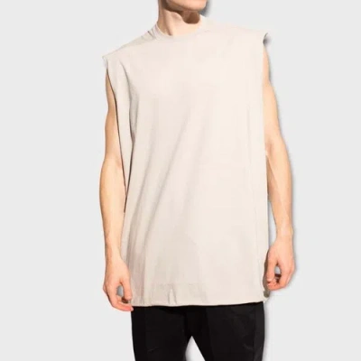 Pre-owned Rick Owens Sleeveless Tunic T-shirt Os Beige