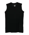 Rick Owens Organic Cotton Tank Top In Black