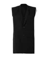 Rick Owens Sleeveless Vest In Black