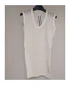Rick Owens Forever Basic Cotton Vest In Gray
