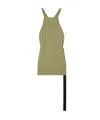 Rick Owens Sleeveless Vest In Green